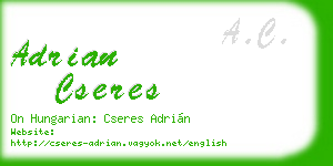 adrian cseres business card